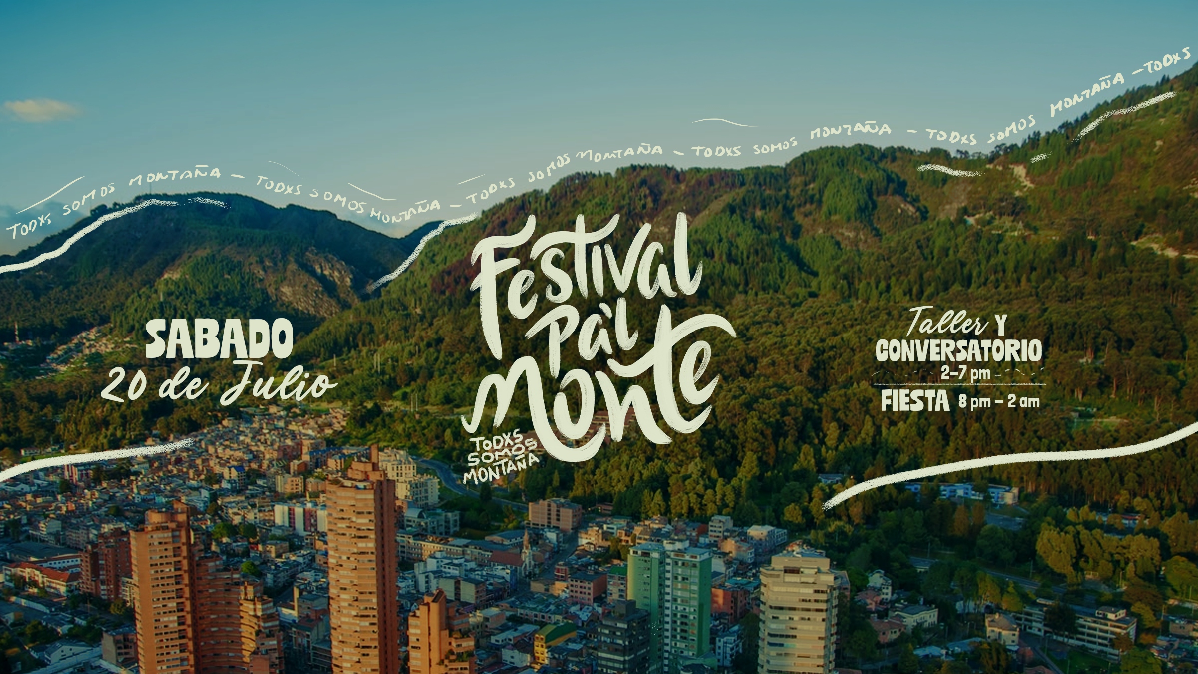 Festival Pa'l Monte - Vista de los cerros de Bogotá